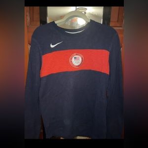 Vintage Nike USA Olympic Team Long Sleeve Shirt Mens Size Large L